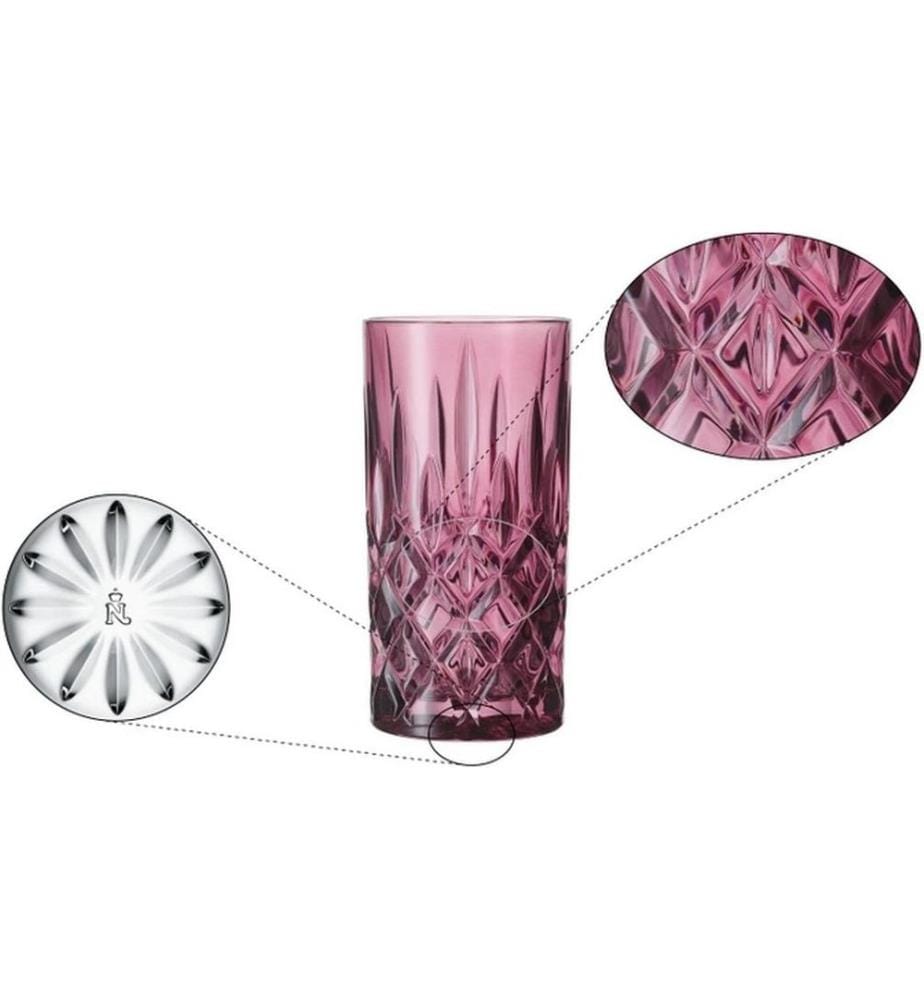 Nachtmann - Longdrinkglas Noblesse, Berry, 2 Stück