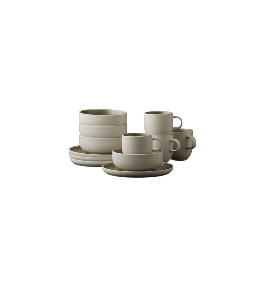 Studio Round - Set d'assiettes North 12 pièces, Vert