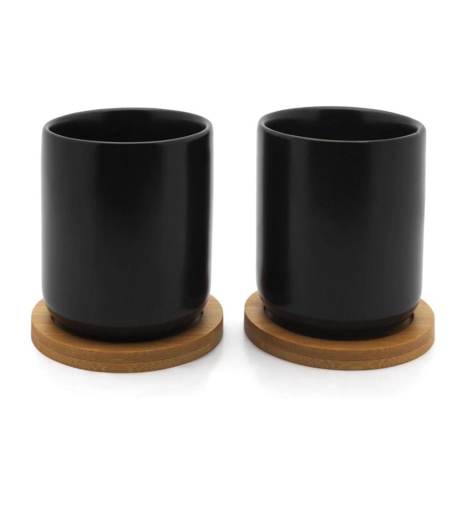 Bredemeijer - Tasse à thé Umea 2 pièces, noir