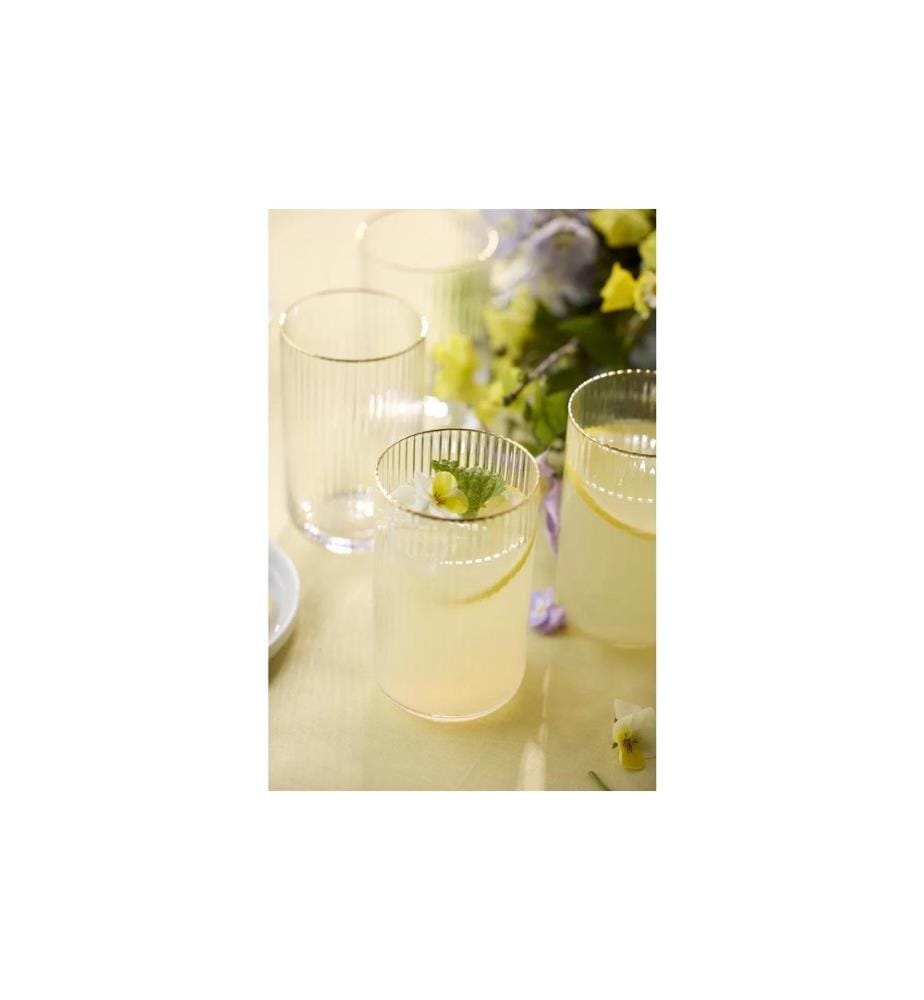 Lyngby - Trinkglas Palermo Gold 50 cl, 4 Stück