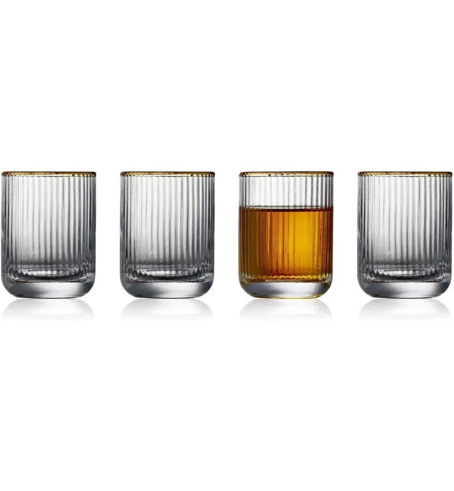 Lyngby - Verre à schnaps Palermo or 6 cl, set de 4
