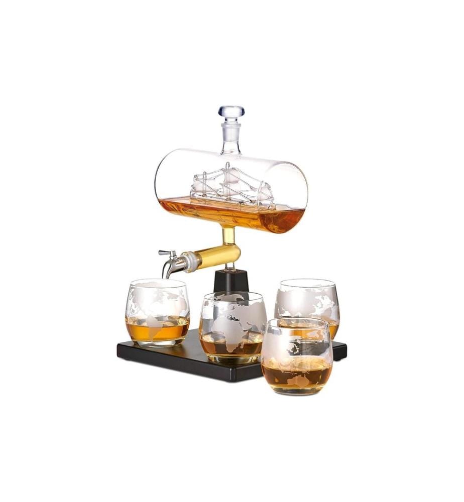 Oak & Steel - Carafe à décanter Bateau 1 l, Transparent