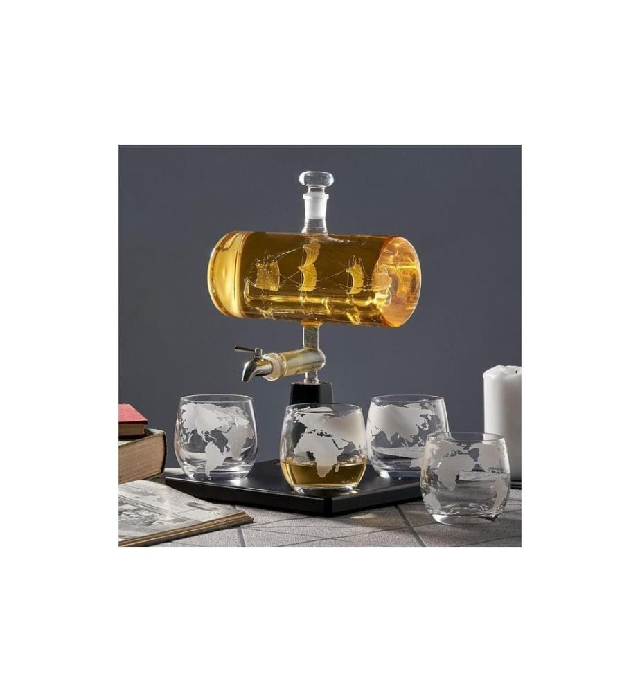 Oak & Steel - Carafe à décanter Bateau 1 l, Transparent