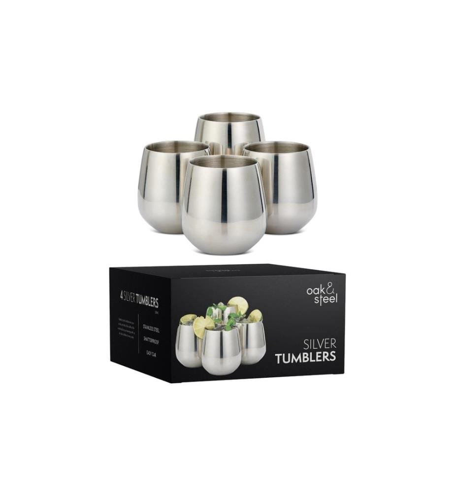 Oak & Steel - Verre à cocktail 350 ml, 4 Pièce/s, Argenté