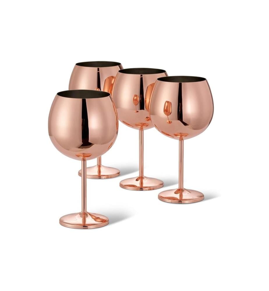 Oak & Steel - Verre à gin 700 ml, 4 Pièce/s, Or rose