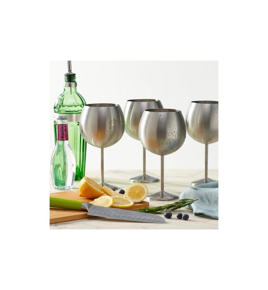 Oak & Steel - Verre à gin 700 ml, 4 Pièce/s, Argenté
