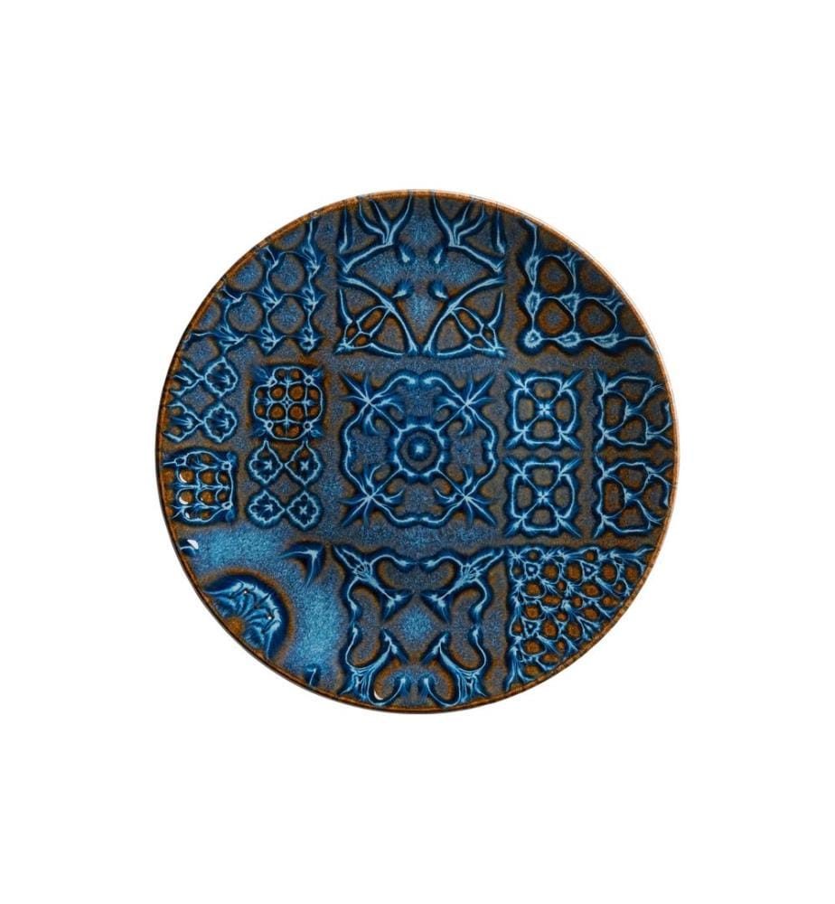 Mäser - Frühstücks- & Dessertteller Tiles 21 cm, 4 Stück, Blau