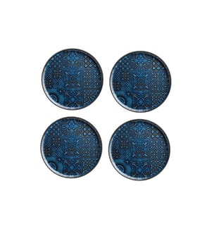 Mäser - Speiseteller Tiles UNO flach, 28 cm, 4 Stück, Blau