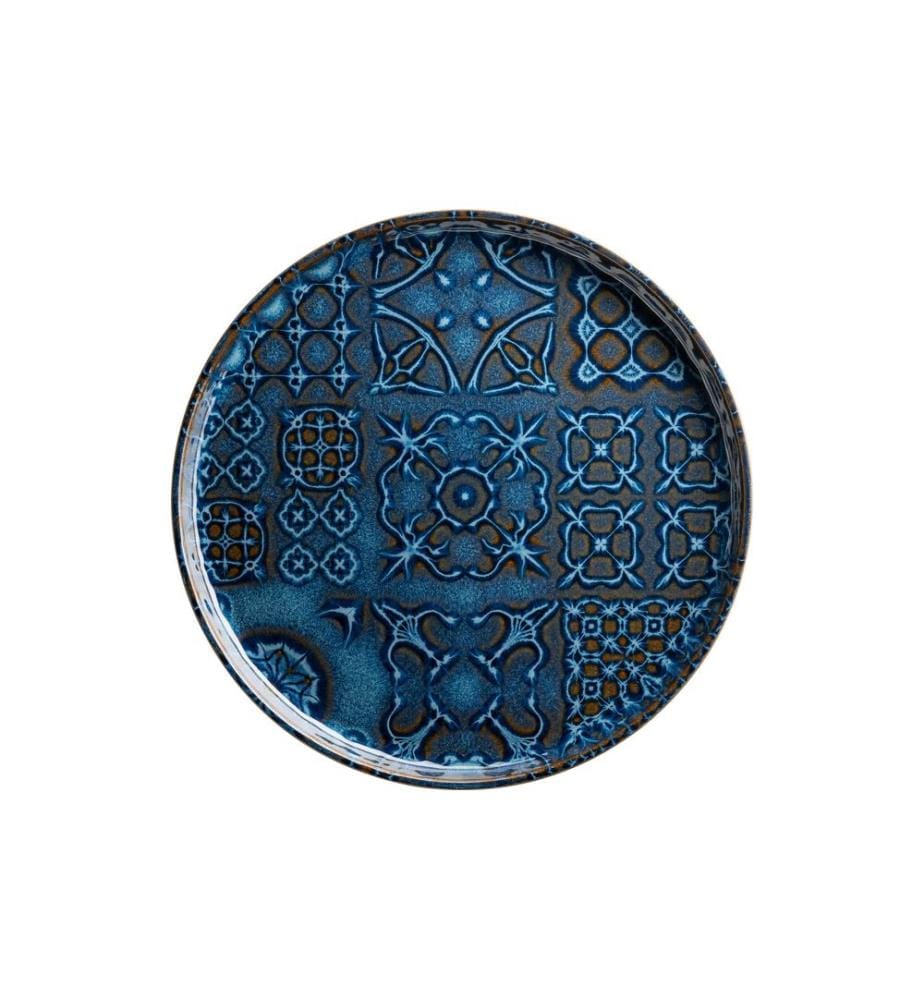 Mäser - Speiseteller Tiles UNO flach, 28 cm, 4 Stück, Blau
