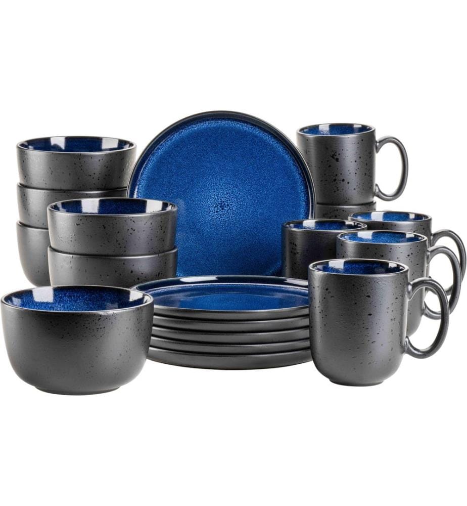 Mäser - Niara 18-teilig, Schwarz/Blau