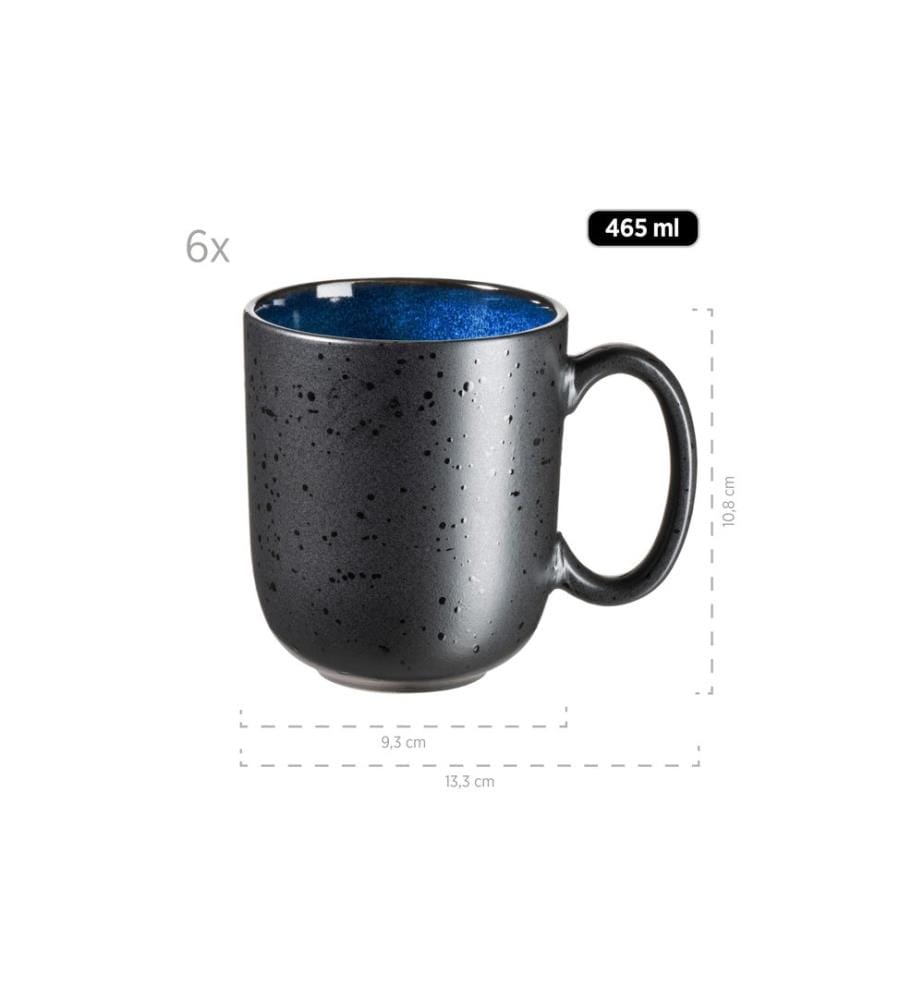 Mäser - Niara 18-teilig, Schwarz/Blau