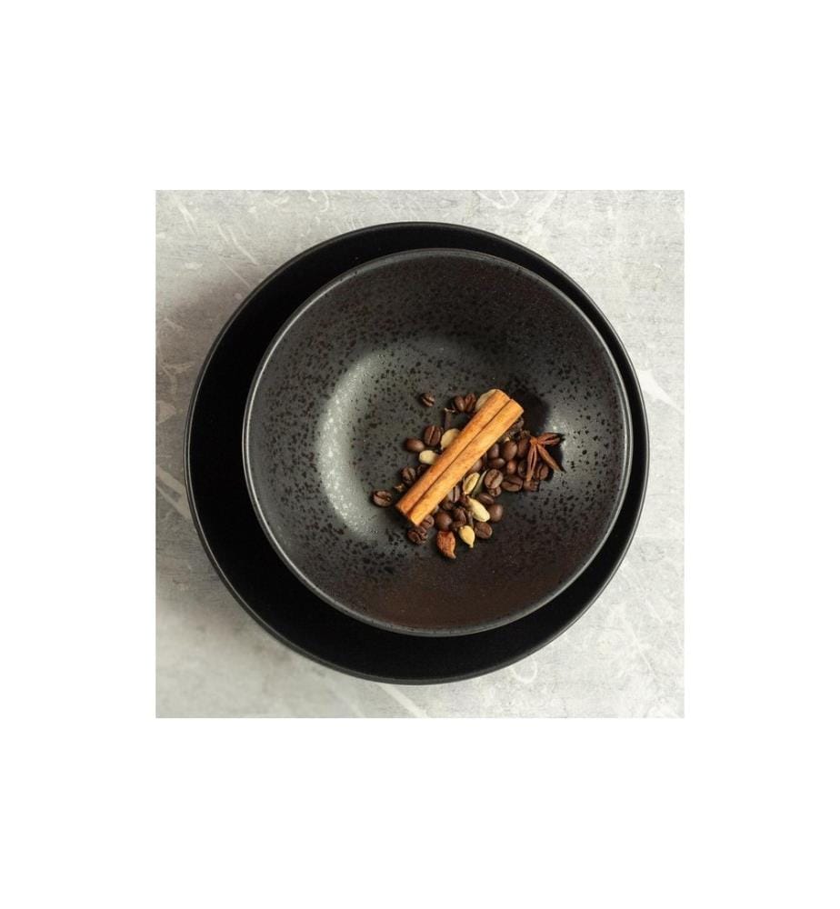 Mäser - Set d'assiettes Essentiel 12 pièces, noir