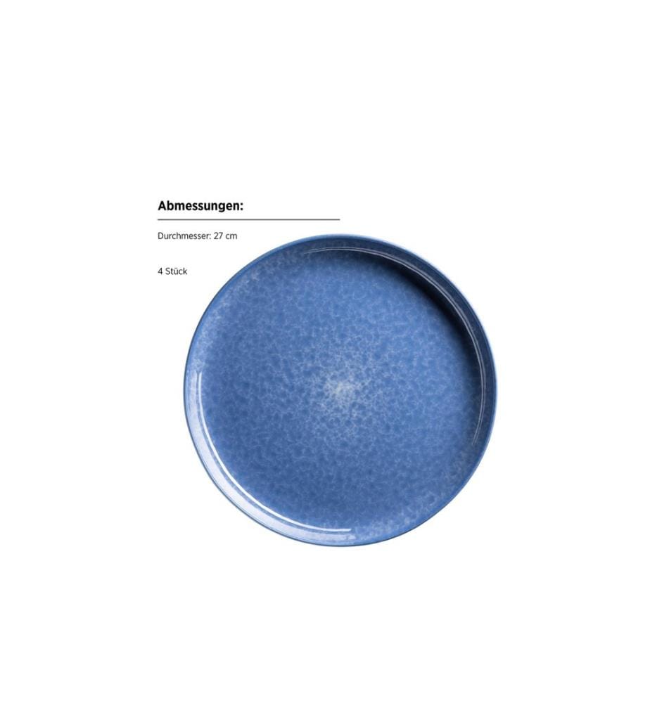 Mäser - Set d'assiettes Filippa 16 pièces, bleu