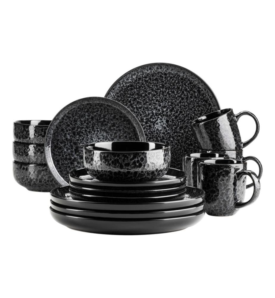 Mäser - Speise-Service Filippa 16-teilig, Schwarz