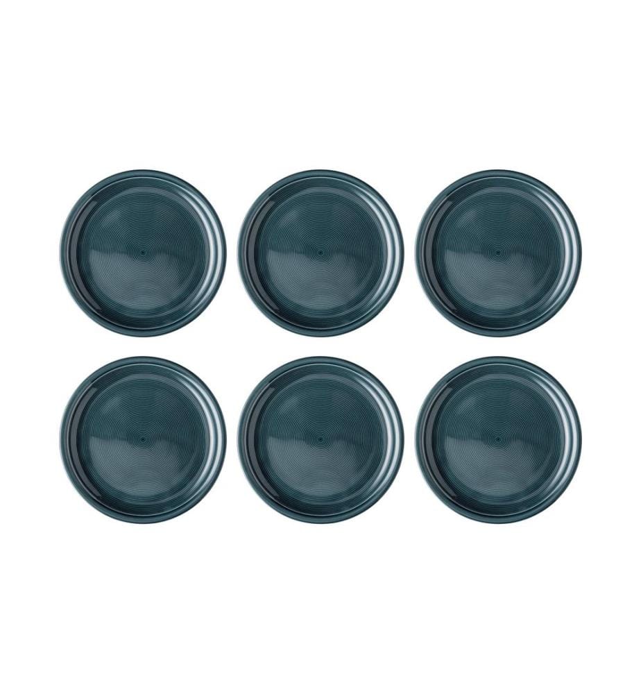 THOMAS - Assiettes pour le petit-déjeuner et à dessert Trend 6 Pièce/s,bleu nuit, 20 cm