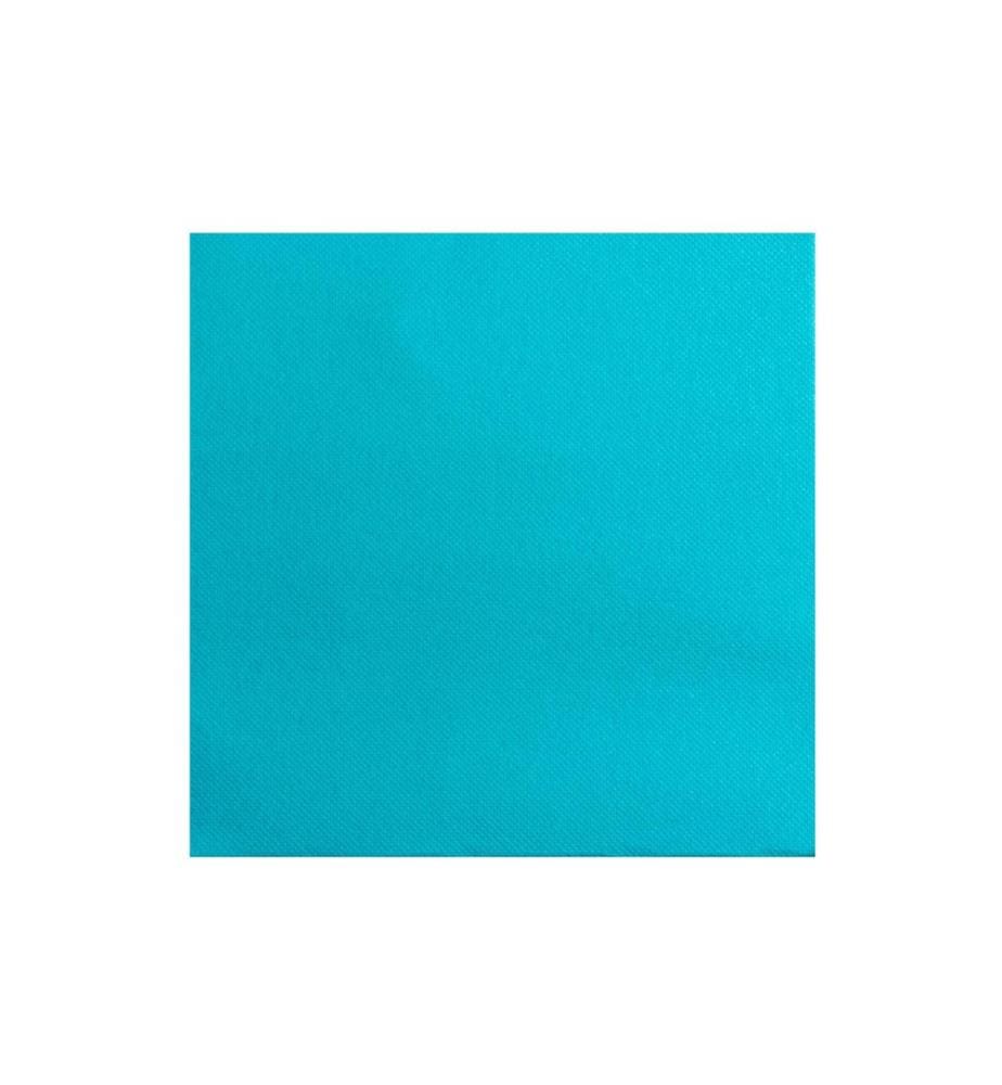 PRO nappe - Serviettes en papier Turquoise 38 cm x 38 cm, 40 Pièce/s