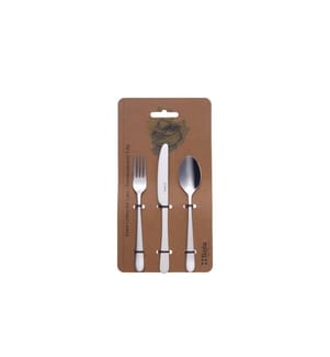 Sola - Besteck-Set Basic Alpha, 3-teilig, poliert