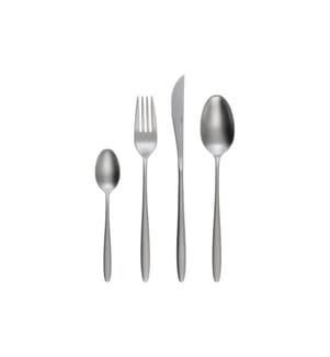 Sola - Besteck-Set Aurora, Silber matt, 16-teilig