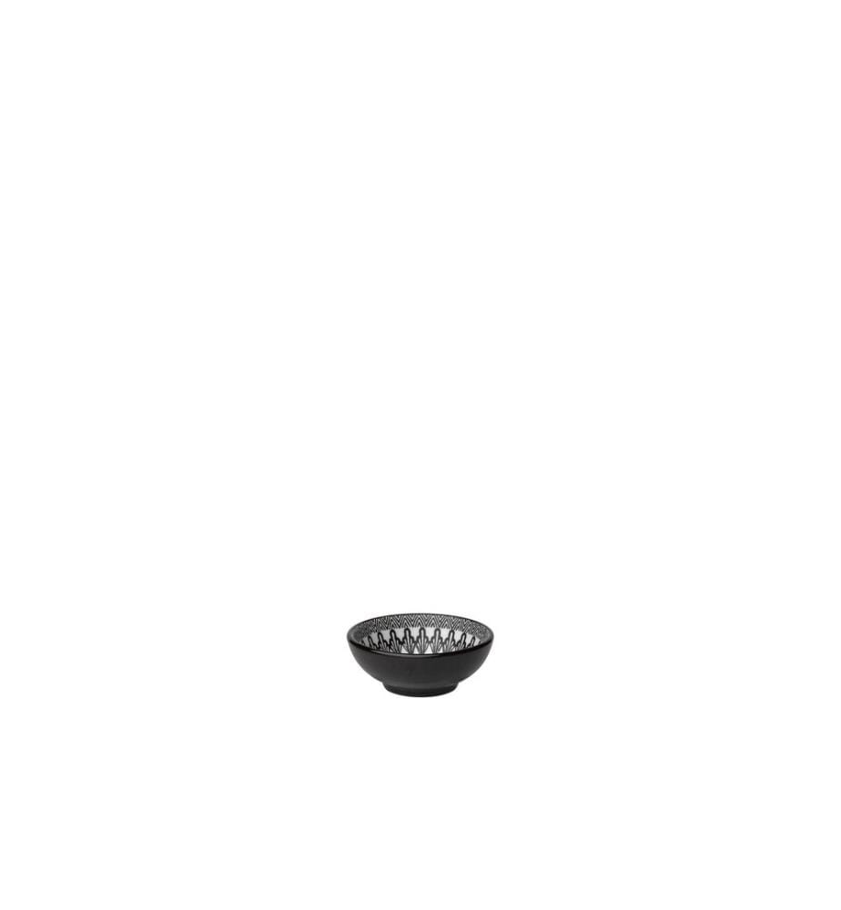 Lunasol - Schale Basic Levante Ø 7.8 cm, 6 Stück, Schwarz/Weiss