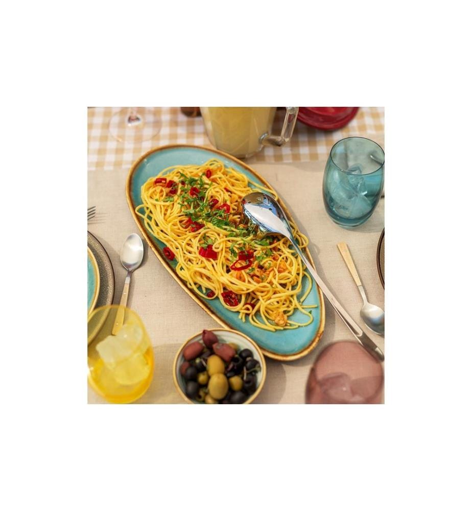 Lunasol - Plateau de service Gaya Sand turquoise, 41 cm