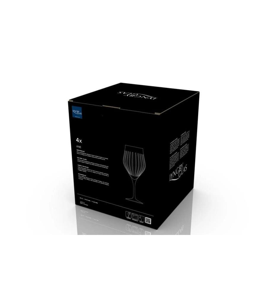 Lyngby - Rotweinglas Ane 650 ml, 4 Stück, Transparent