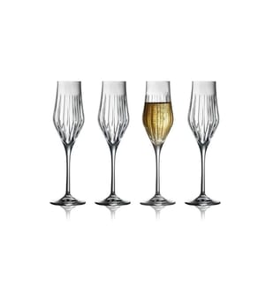 Lyngby - Verre à champagne Ane 230 ml, 4 Pièce/s, Transparent