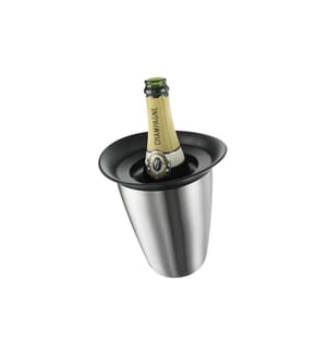 Vacuvin - Refroidisseur de vin Champagne Elegant Argenté