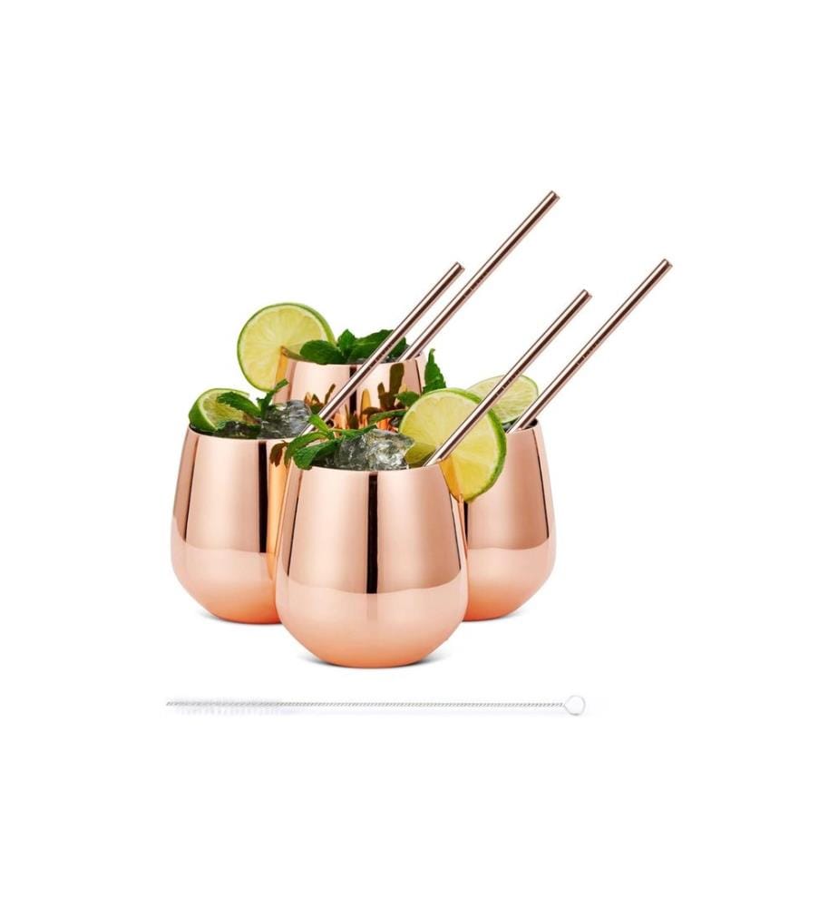 Verre à cocktail Oak & Steel 350 ml, 4 pièces, Or rose