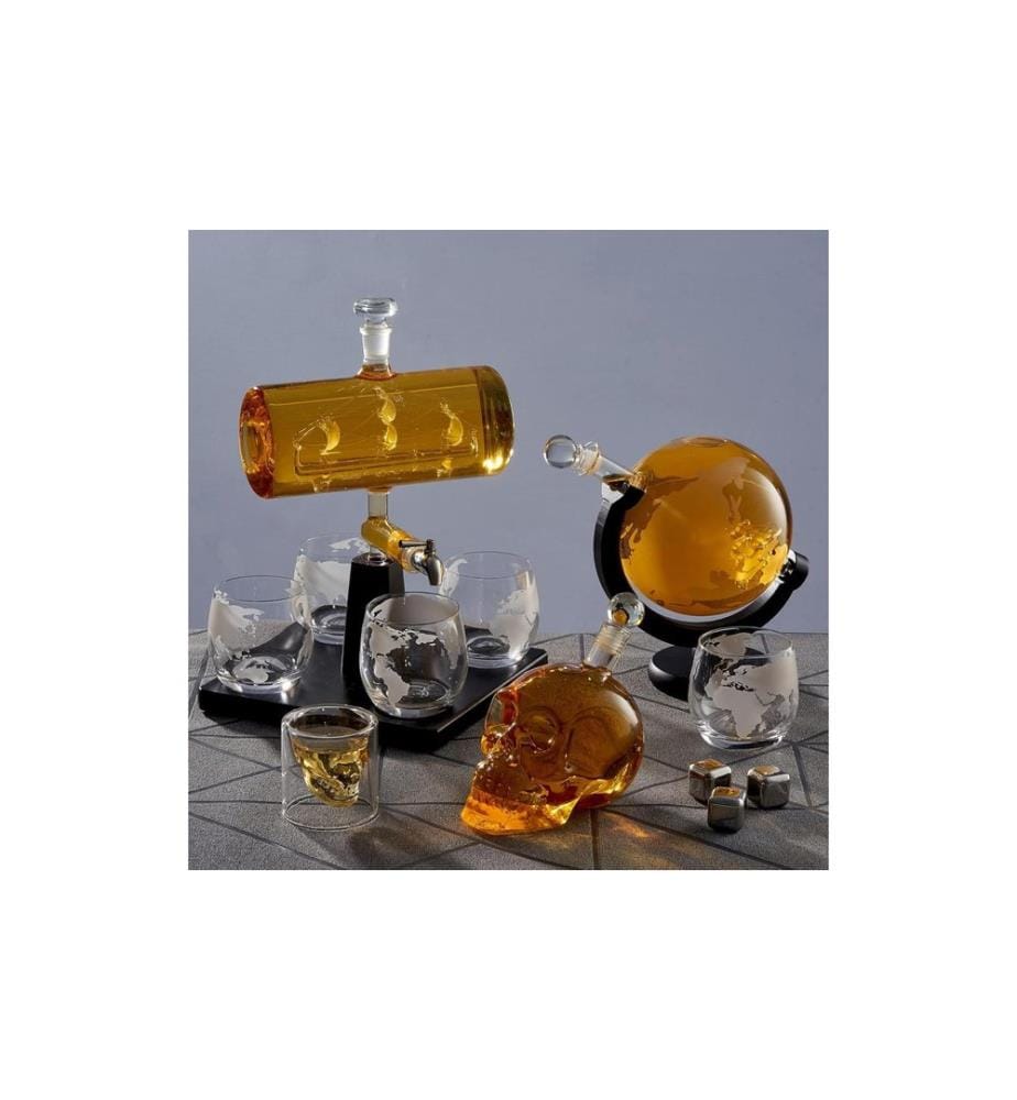 Oak & Steel Carafe Crâne 0.7 l, Transparent