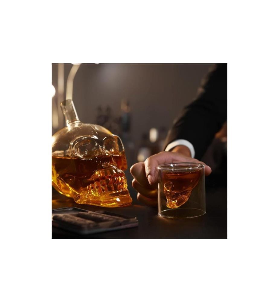 Oak & Steel Carafe Crâne 0.7 l, Transparent