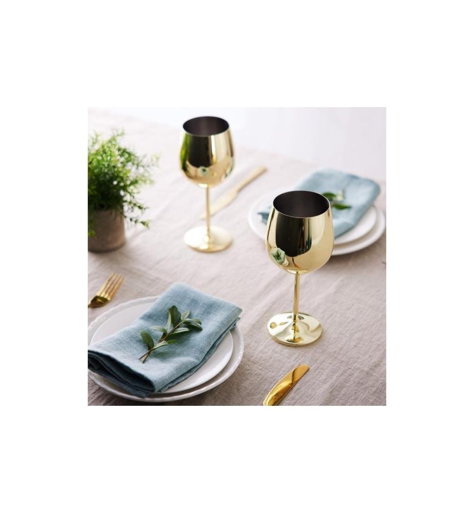 Oak & Steel Weingläser-Set 500 ml, 4 Stück, Gold