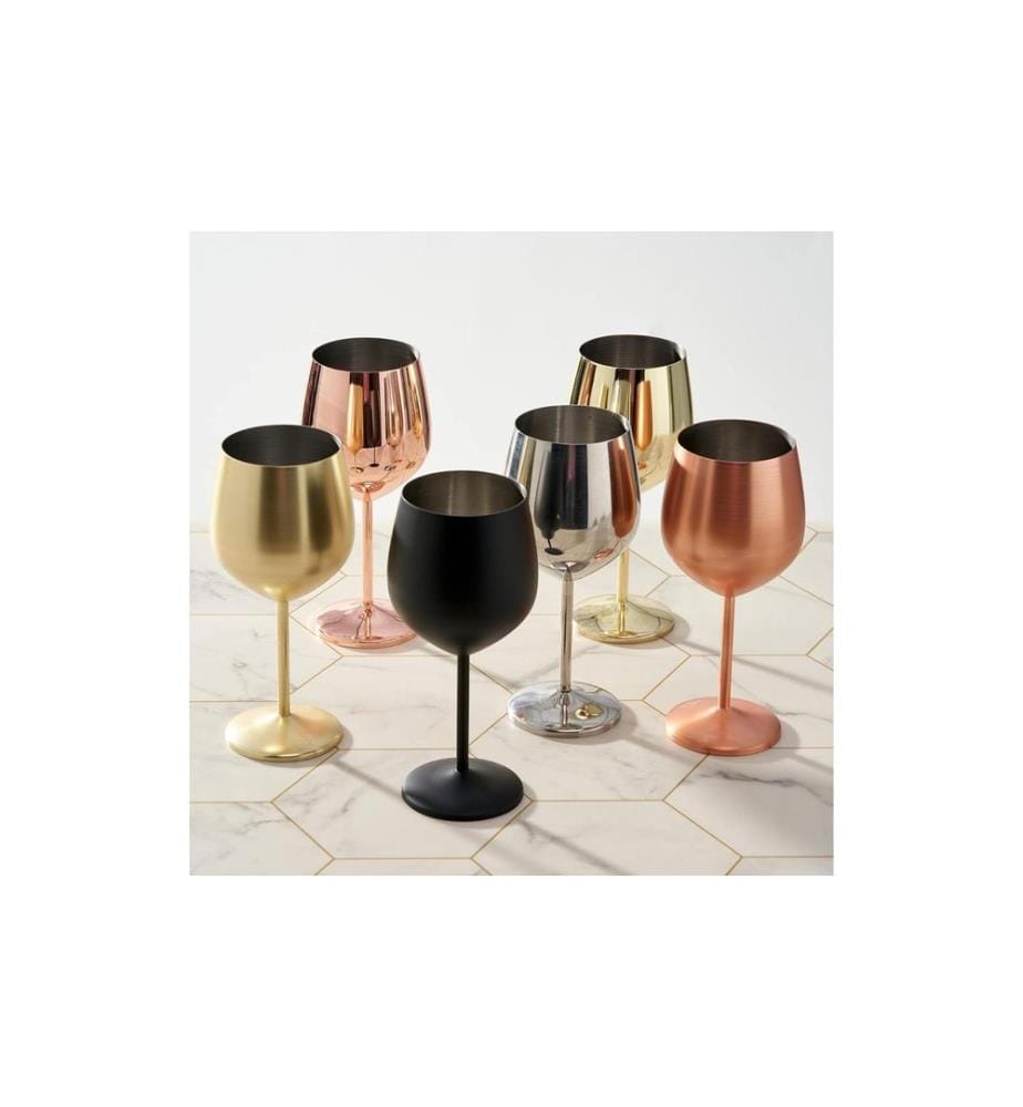 Oak & Steel Weingläser-Set 500 ml, 4 Stück, Gold