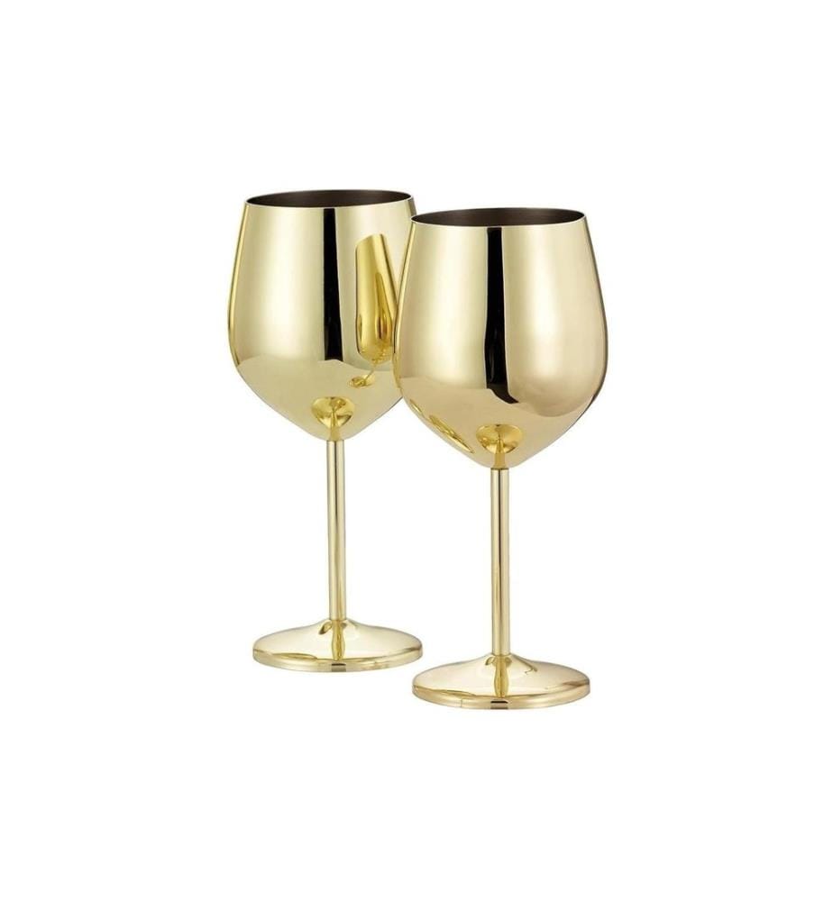 Oak & Steel Weingläser-Set 500 ml, 2 Stück, Gold