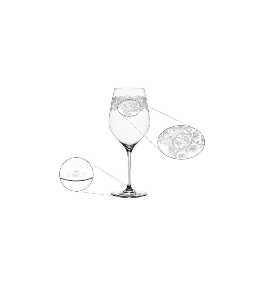 Spiegelau Verre à vin rouge Arabesque 810 ml, 2 pièces, Transparent