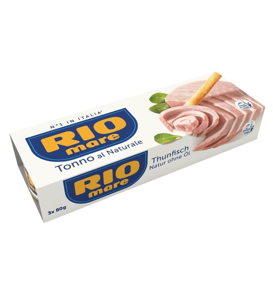 RIO MARE - Boîte Thon naturel 3 x 80 g