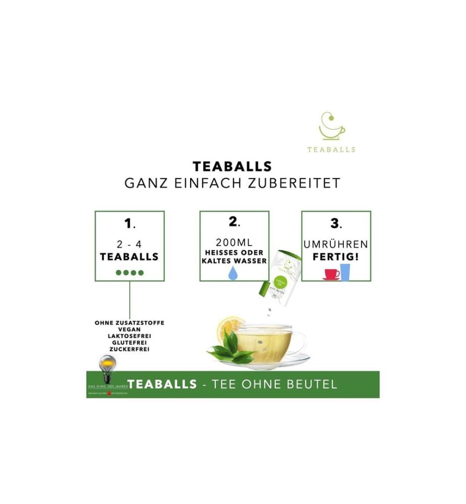 TEABALLS - TEABALLS - Ingwer Naturtrüb 30-75 Tassen