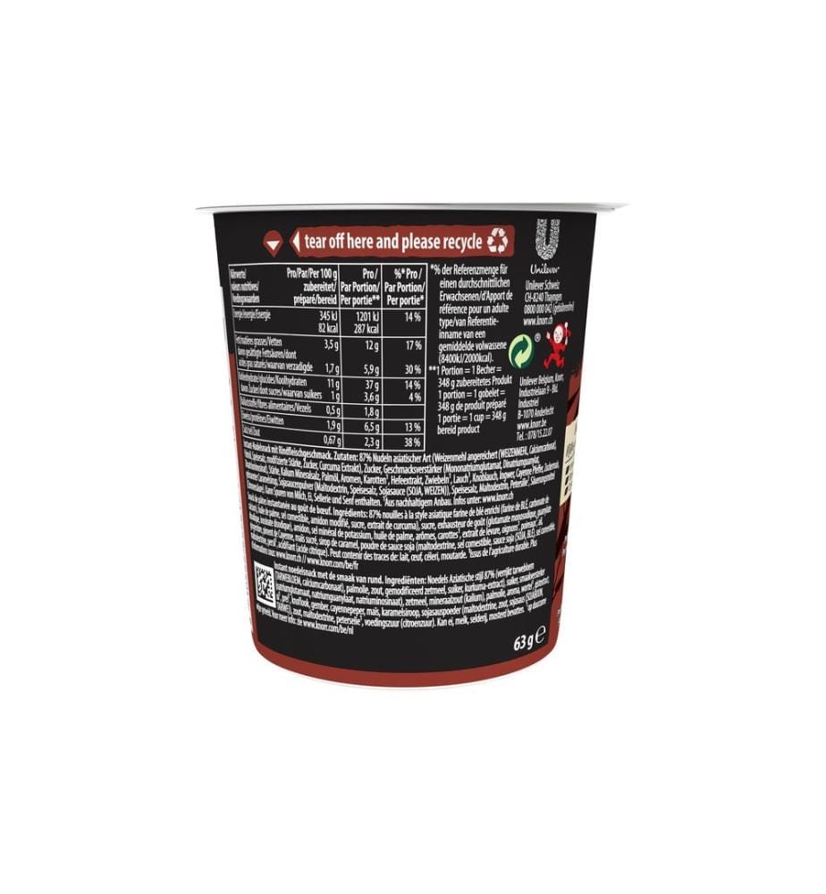 Knorr - Becher Asia Noodles Beef 63 g