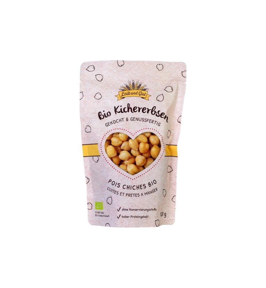 Leib und Gut - Pois chiches bio cuits 120 g