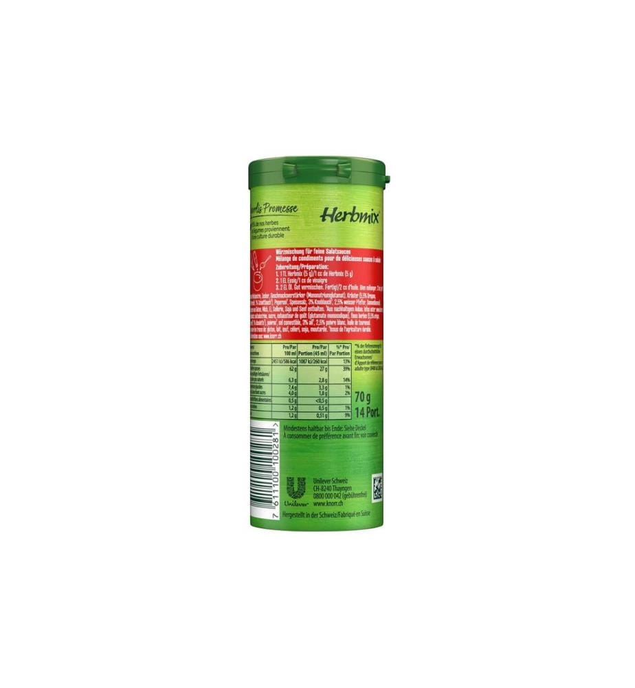 Knorr - Gewürz Herbmix Italian Salat & Pasta 70 g