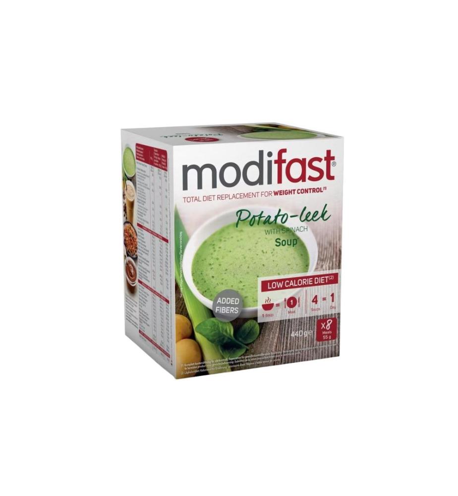 Modifast - Soupe de poireaux et pommes de terre 8 x 55 g