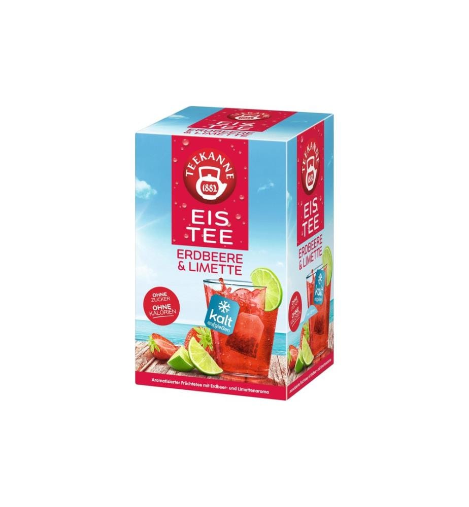 TEEKANNE - Eis Tee Erdbeer-Limette, 18 Stück