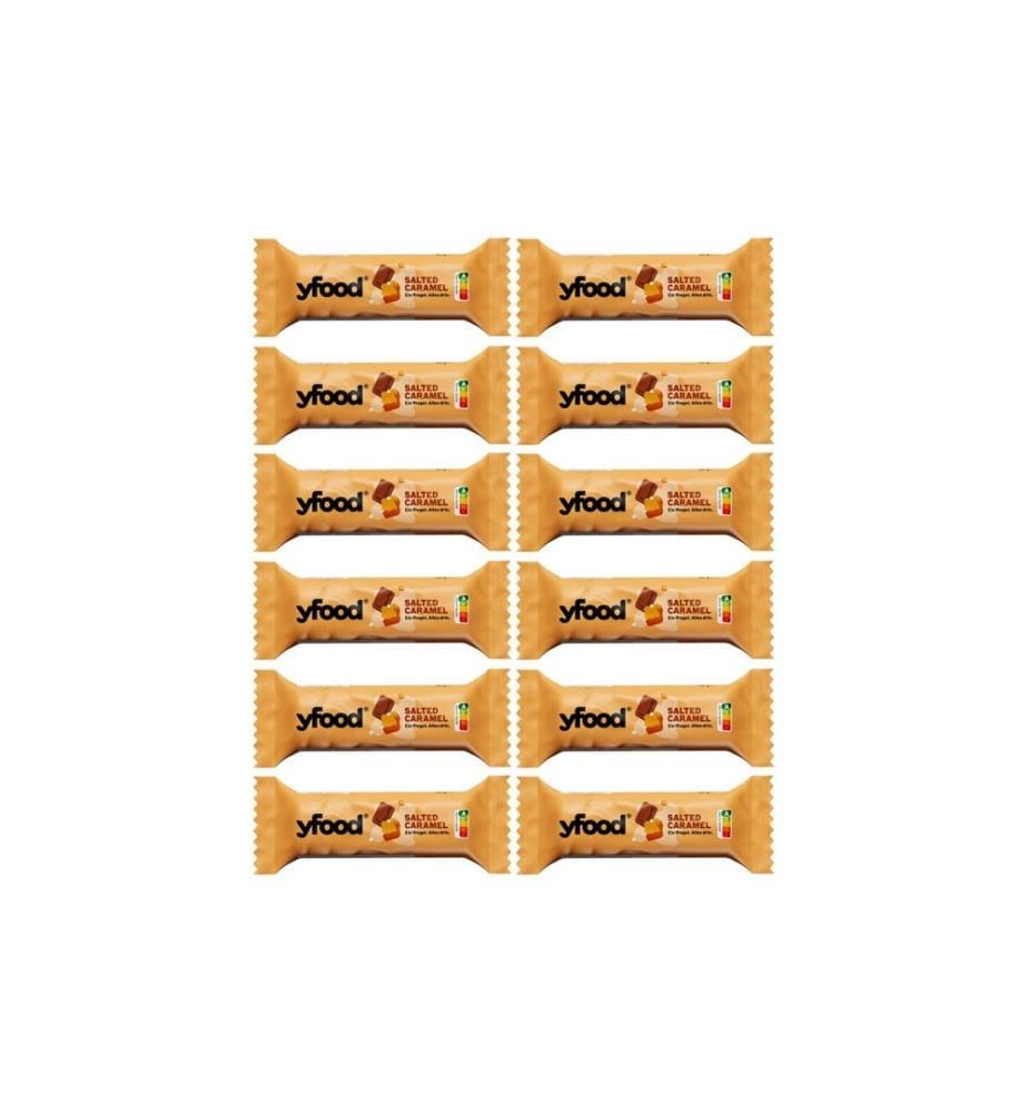 YFOOD - Barre Caramel salé 12 x 60 g