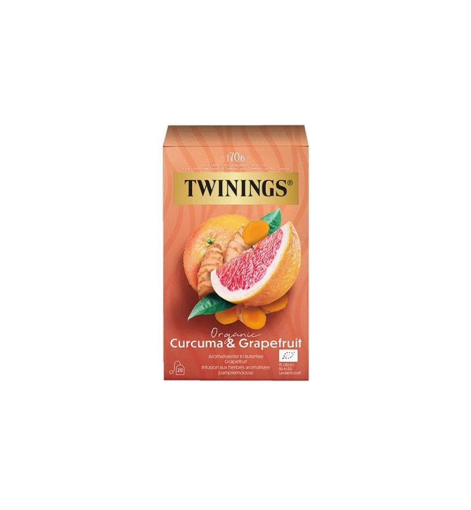 TWININGS - Teebeutel Bio Kurkuma & Grapefruit 20 Stück