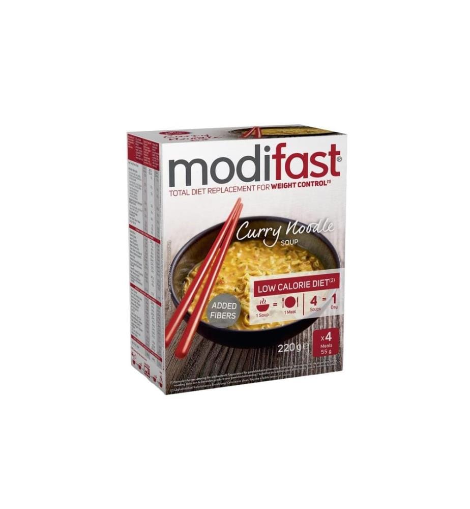 Modifast - Soupe de nouilles au curry 4 x 55 g