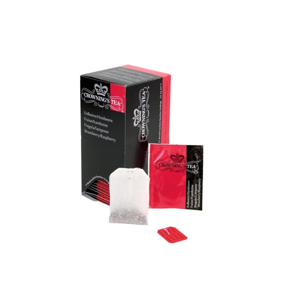Crowning's Tea - Sachet de thé Fraise-framboise 25 pièces