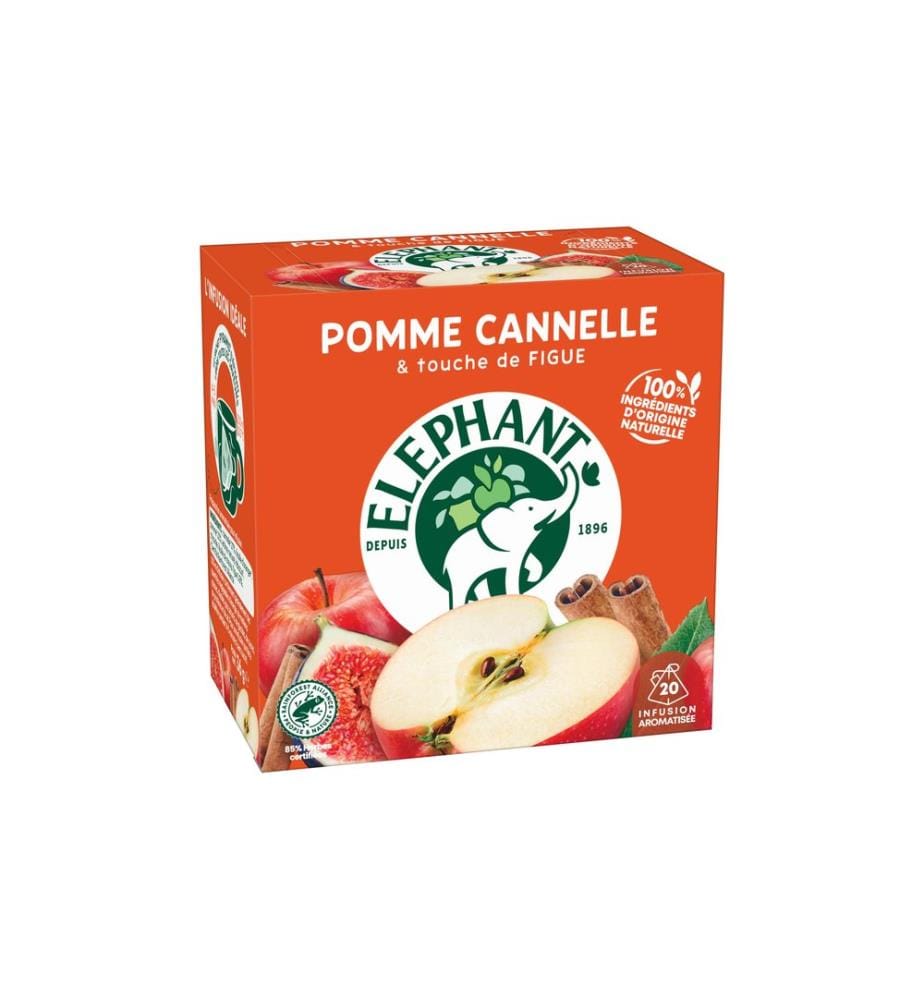 Eléphant - Teebeutel Infusion Pomme Cannelle 20 Stück
