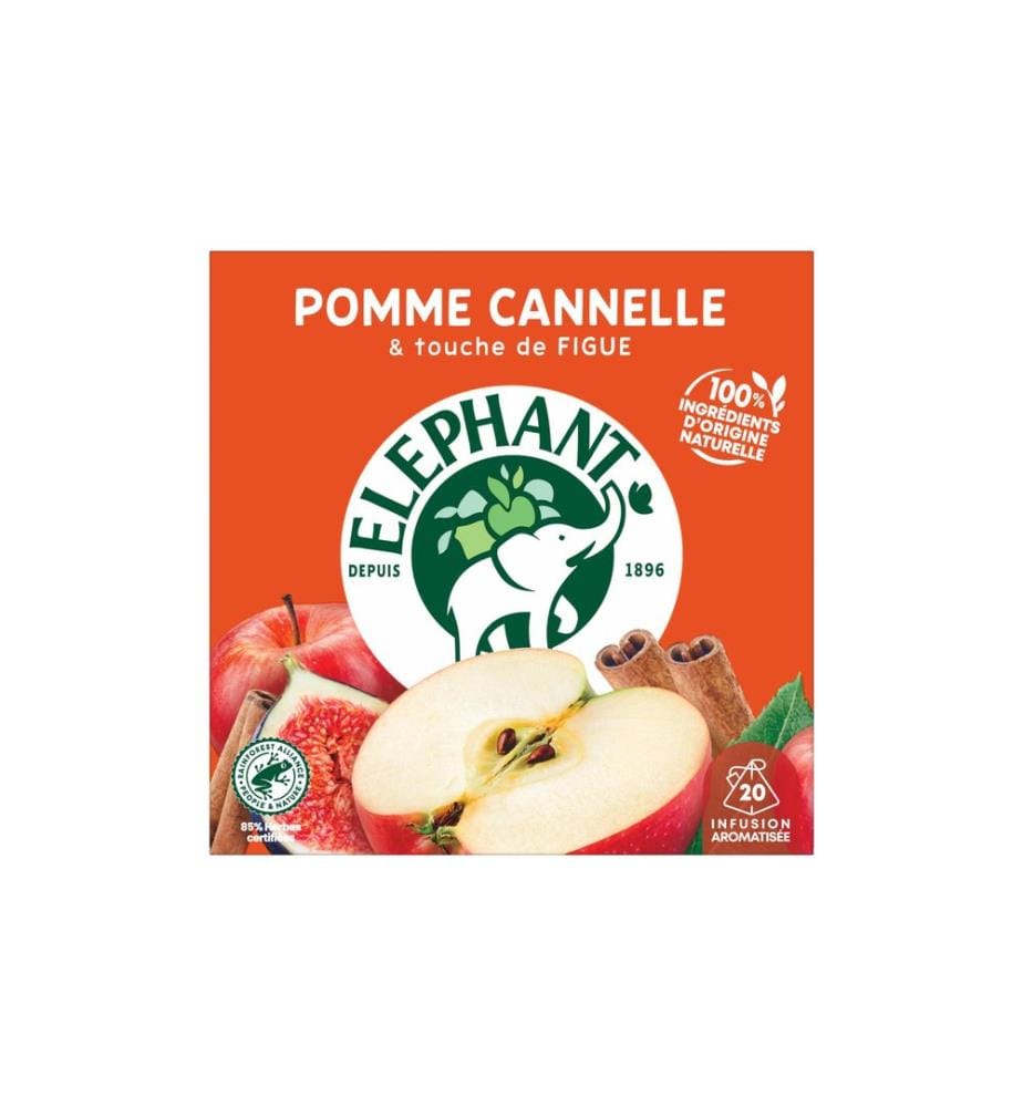 Eléphant - Teebeutel Infusion Pomme Cannelle 20 Stück