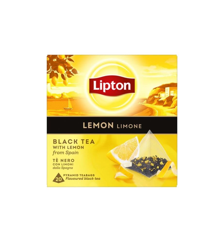 LIPTON - Teebeutel Schwarztee Lemon 20 Stück