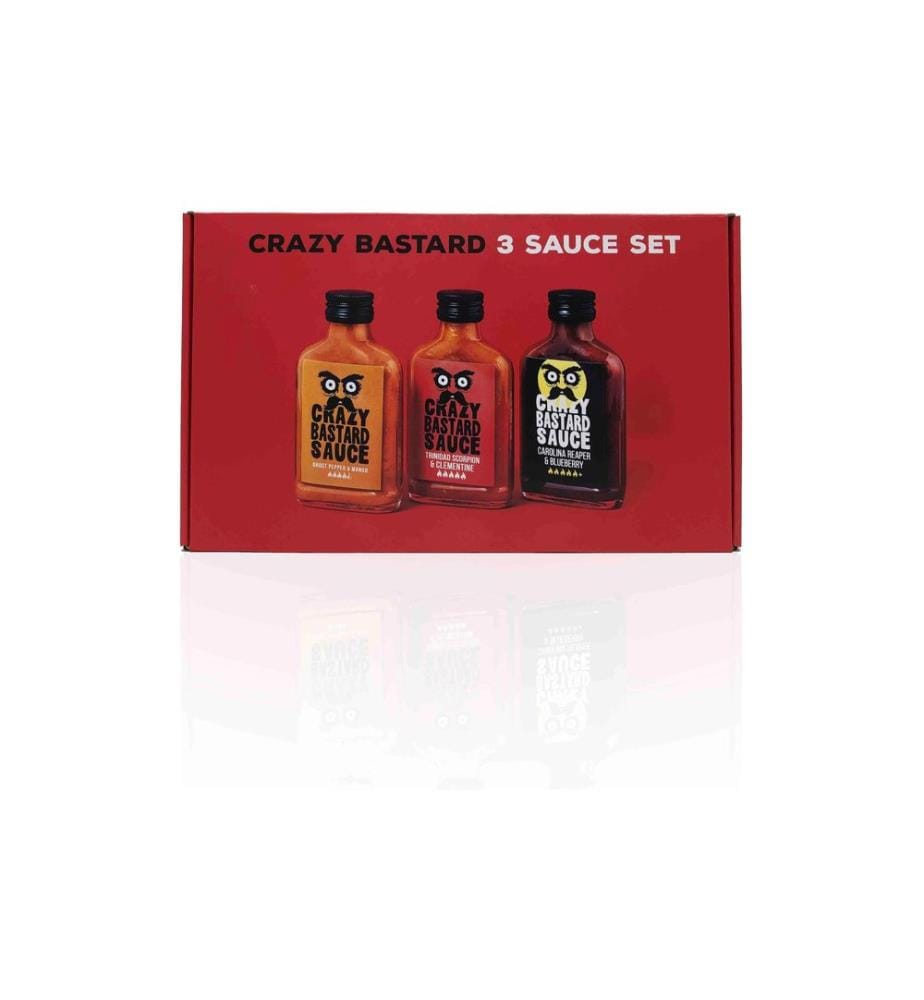 Crazy Bastard Sauce - Set de 3 sauces piquantes 3 x 100 ml