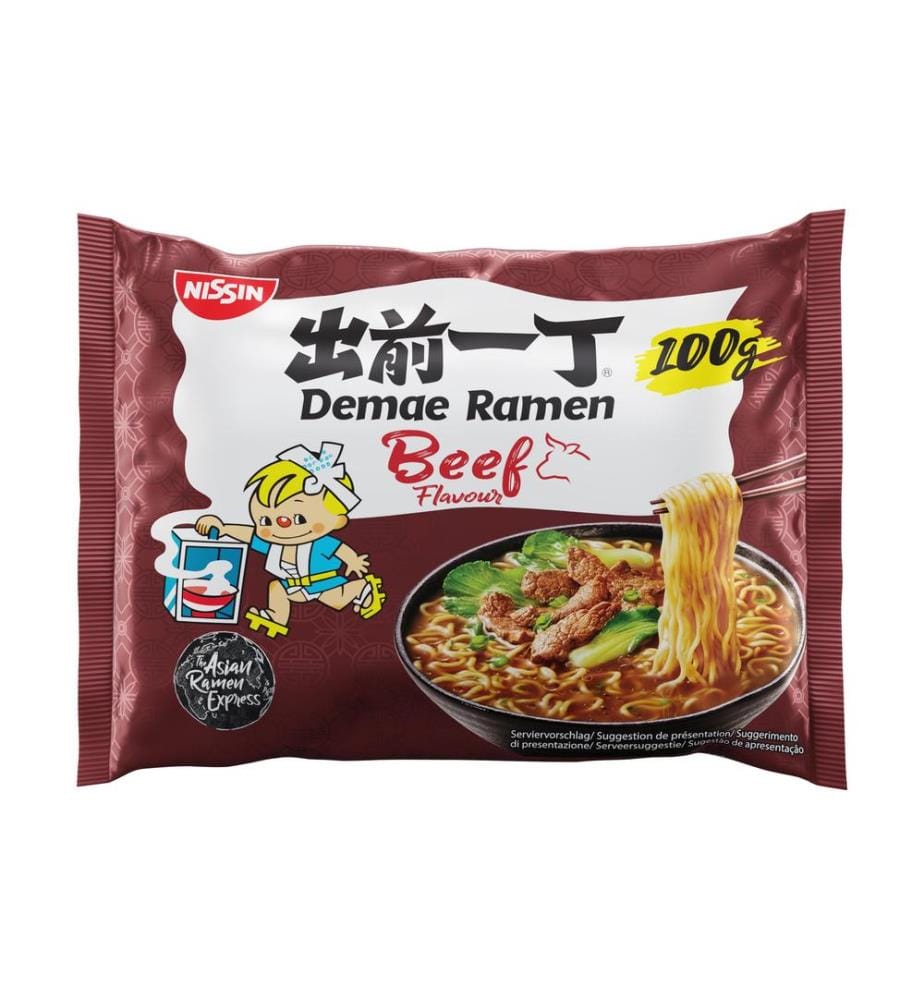 NISSIN FOOD - Plat préparé Soupe de nouilles au boeuf 5 x 100 g